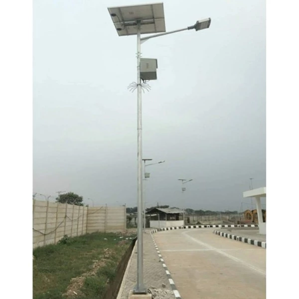 Single 7 meter hdg octagonal solar light pole