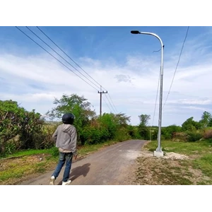 PJU single parabolic octagonal light pole 7 meters