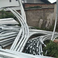 11m Galvanized Double Paraball Octagonal Solar Light Pole