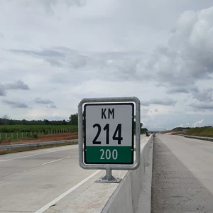 Km Road Sign