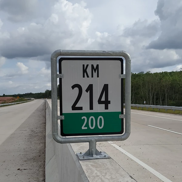 Km Road Sign
