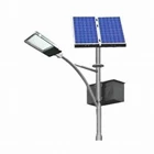PJU Solar Panel Light Pole HDG 1