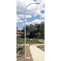 Single Octagonal Parabola Ornament Street Light Pole