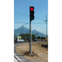 Tiang Traffic Light Bulat 6 Meter