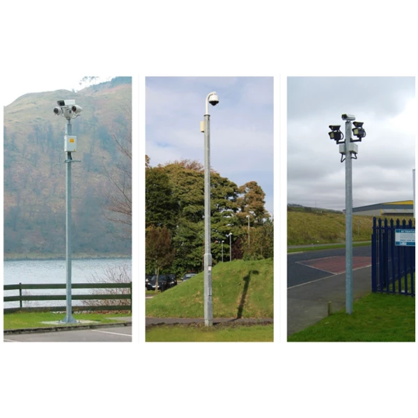 7 meter Straight Octagonal CCTV Pole Galvanized