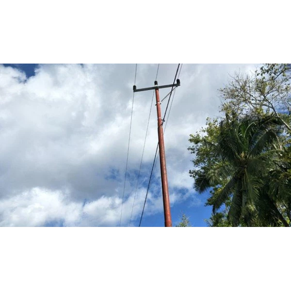 PLN Electric Pole Straight Round Galvanized 7 Meters