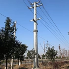 8 Meters Galvanized Straight Steel Electric Pole 1